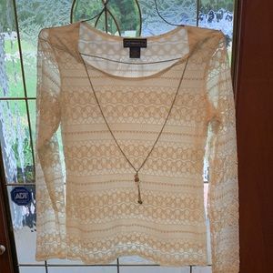 Womens lace blouse new without tags.